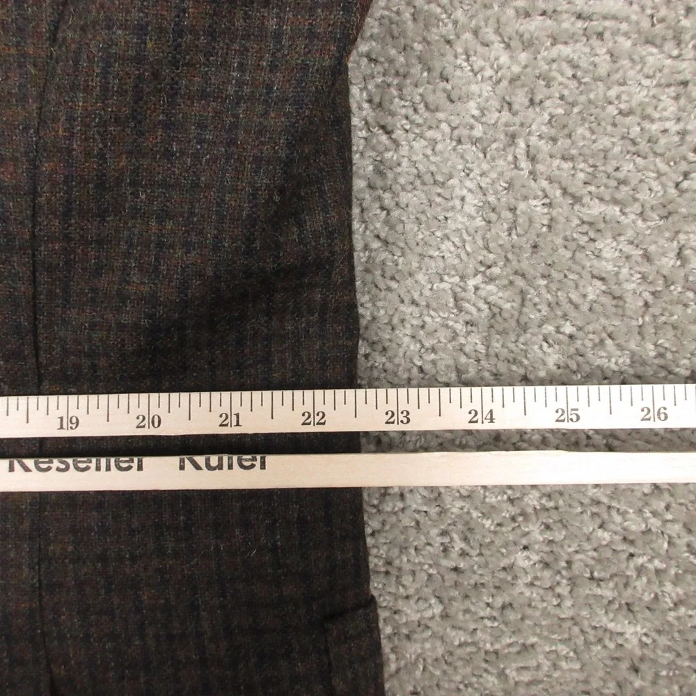 Jos A Bank Jacket Mens 46‎ R Brown Plaid Wool Blazer Tailored Fit Signature EUC
